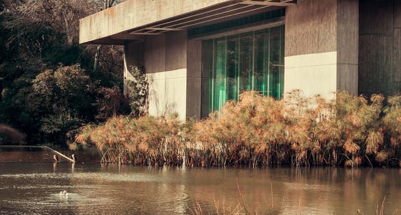 Calouste Gulbenkian foundation, a park and a museum in the middle of Lisbon, Portugal