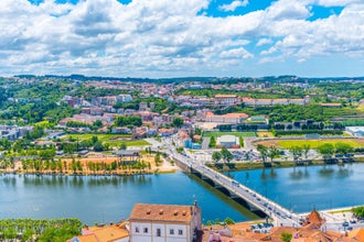 Aerial view of Monastery of Santa Clara-a-Nova in Coimbra, Portugal.jpg