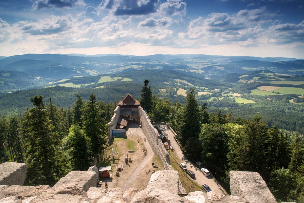 Castle Kašperk, Žlíbek, Kašperské Hory, okres Klatovy, Plzeňský kraj, Southwest, Czechia
