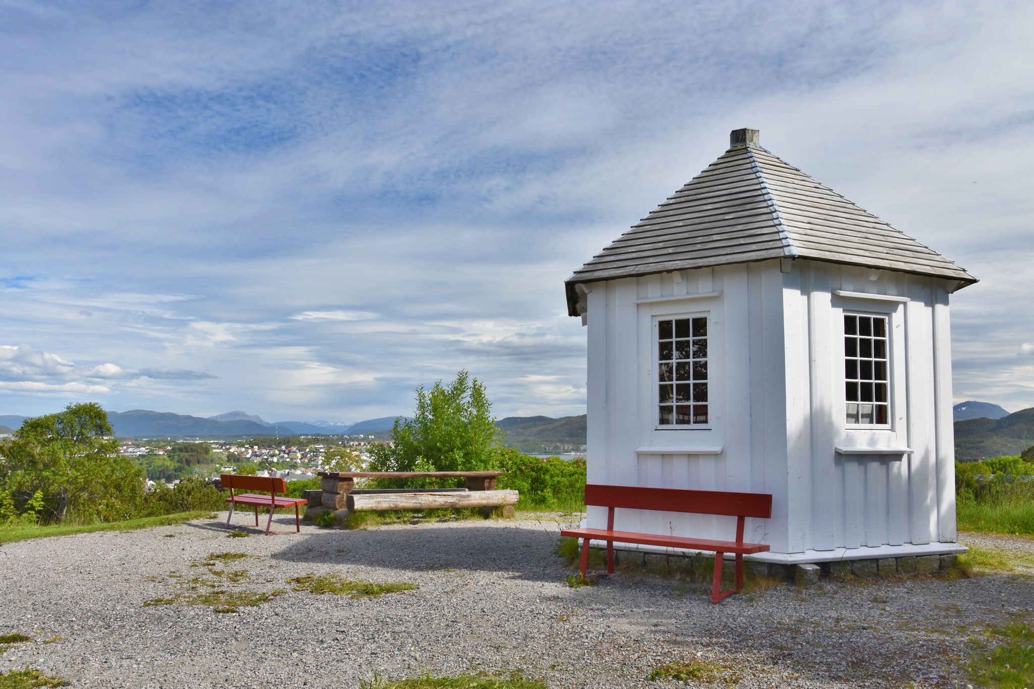 photo of view of Lookout Tower in Kristiansund - Norway.