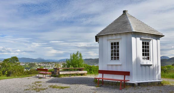 photo of view of Lookout Tower in Kristiansund - Norway.
