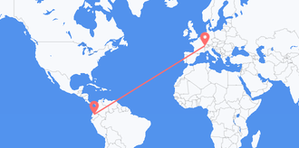 エクアドル スイスへ