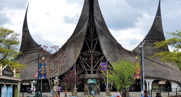 Photo of entrance gateway to the Efteling theme park in the Netherlands.