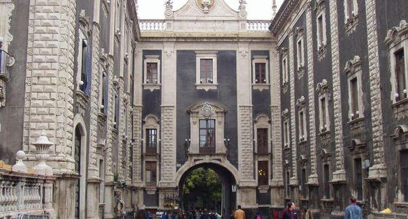 photo of view of Porta Uzeda, Catania, Italy.