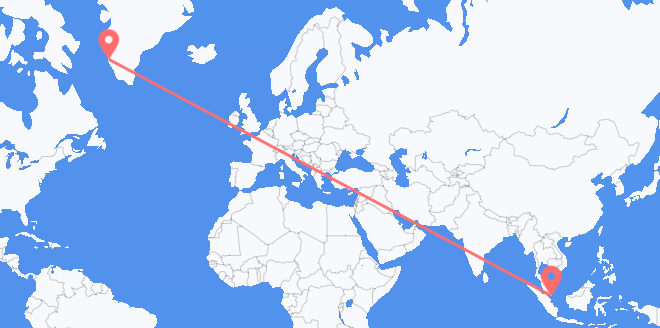 新加坡 目的地 格陵兰