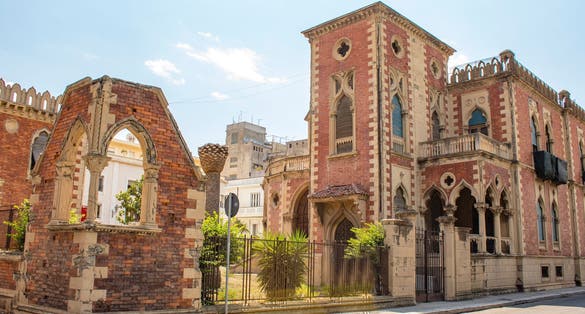 Old town of Reggio Calabria, Italy during a summer day. 