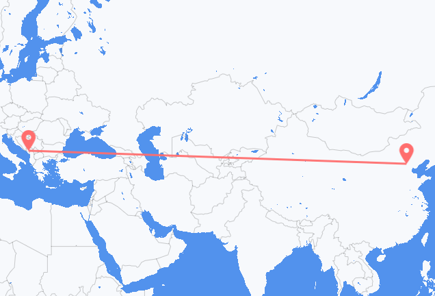 北京 ポドゴリツァへ