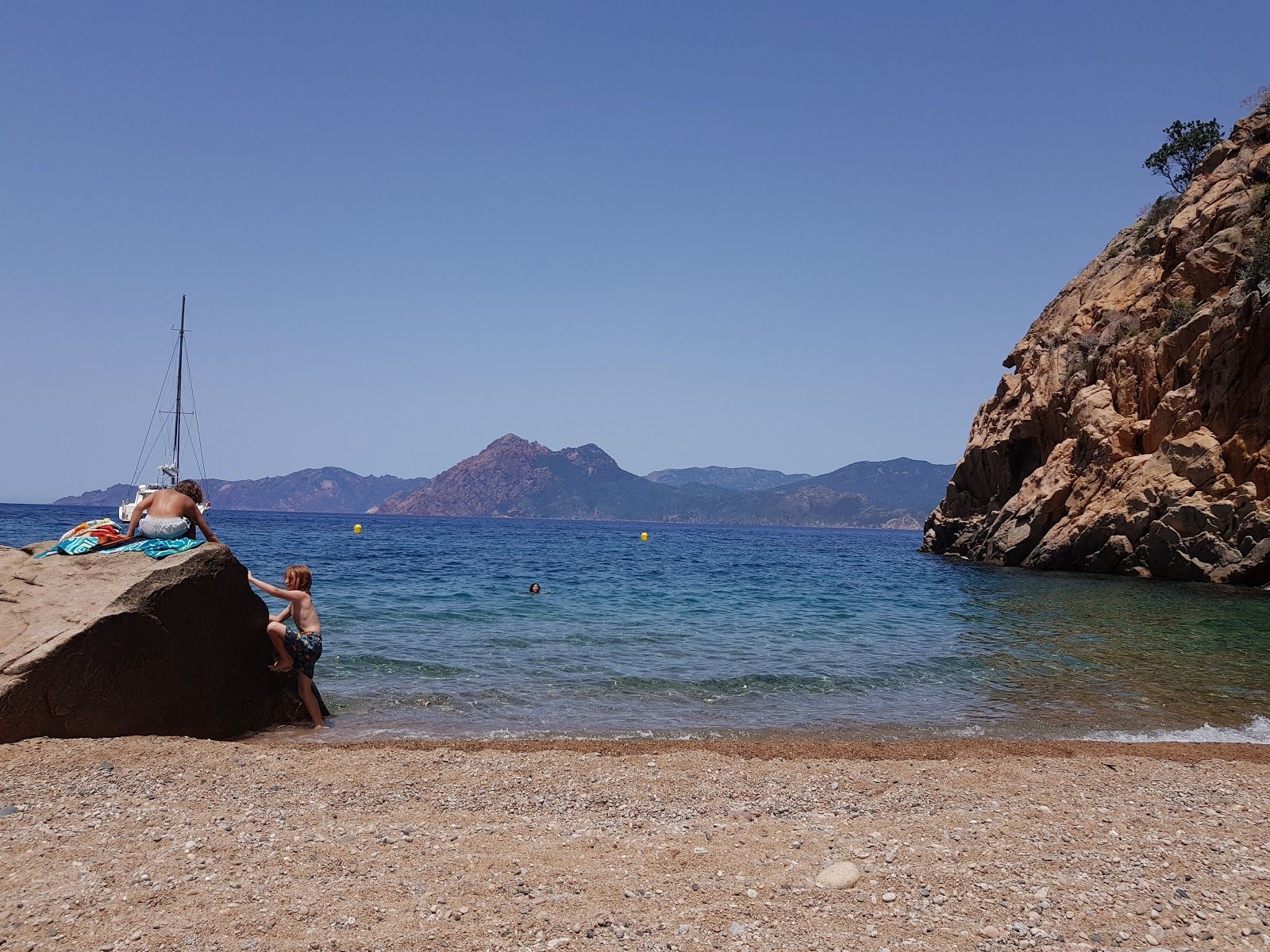 Plage de Ficaghjola, Piana, Ajaccio, South Corsica, Corsica, Metropolitan France, France