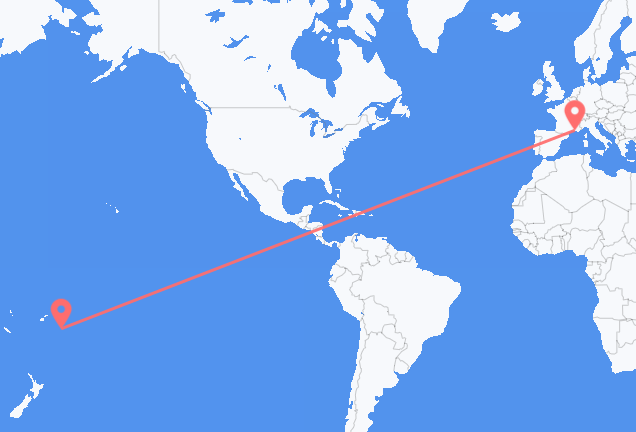 frá Nukuʻalofa til Marseille