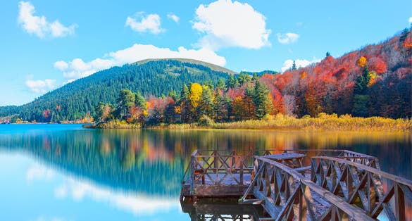 photo of famous Abant Lake in Bolu, Turkey.
