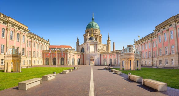 View of the Brandenburg parliament (Landtag), Potsdam, Germany