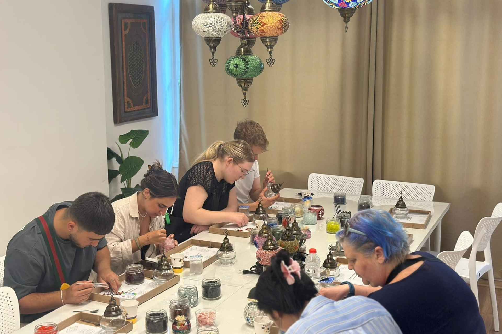 Antalya Old Town: Traditional Mosaic Lamp or Candle Workshop