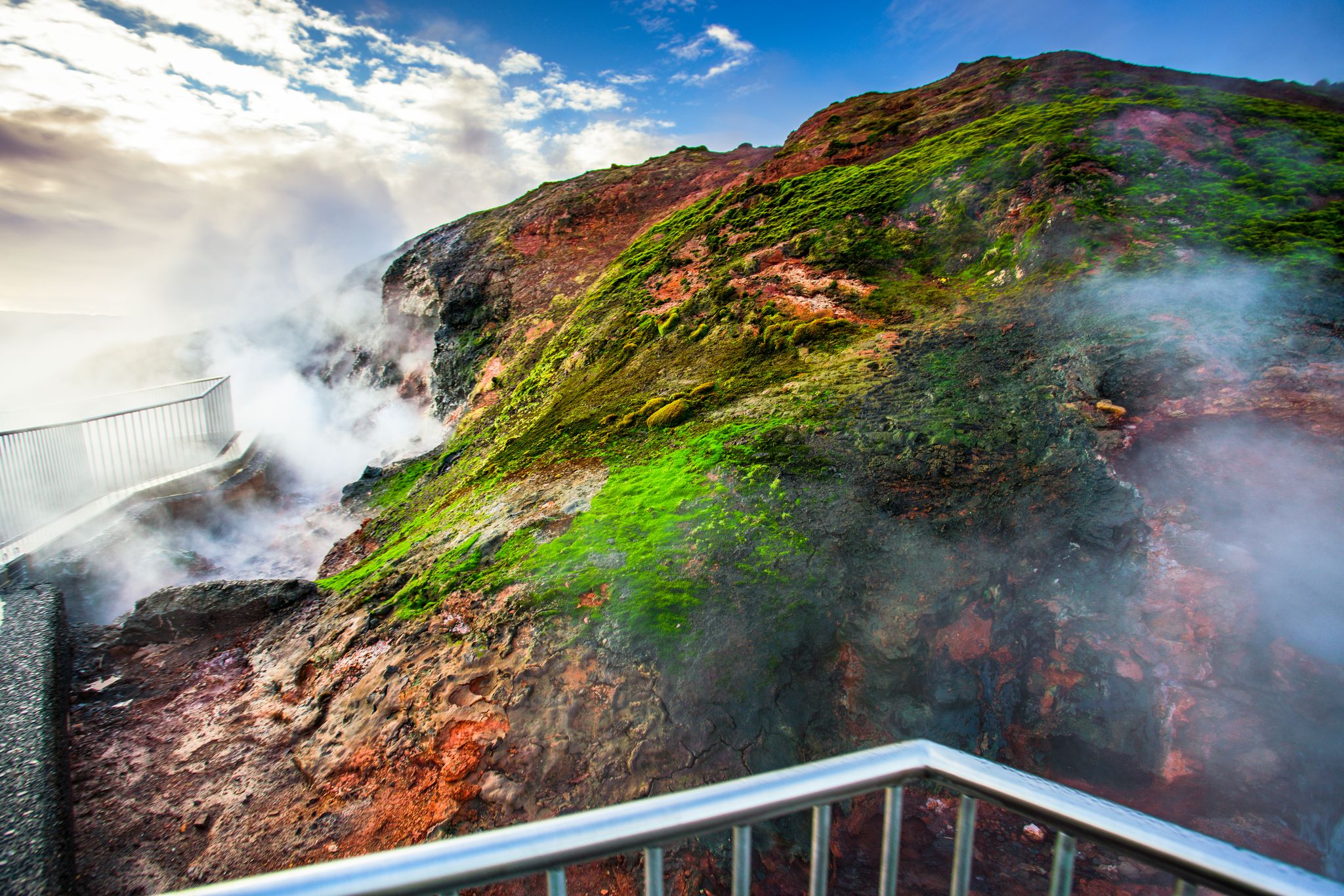 photo of Natural hot spring in Iceland .