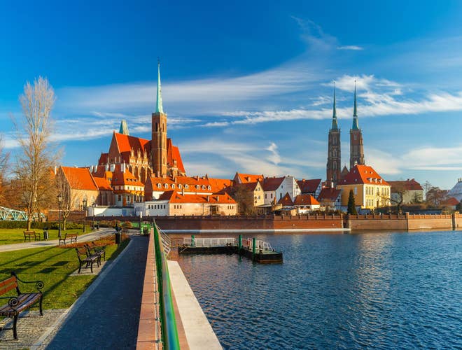 Cathedral Island in the morning, Wroclaw, Poland.jpg
