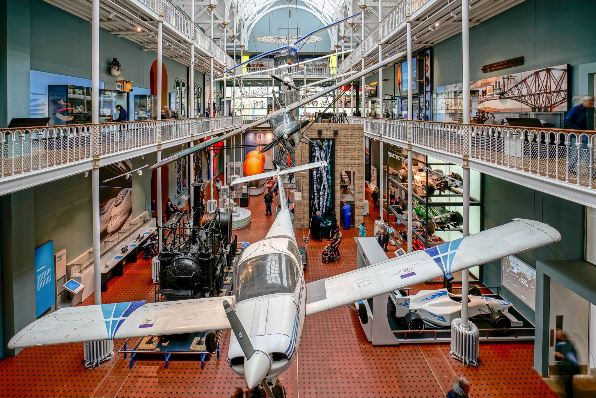 The National Museum of Scotland interior in Edinburgh Scotland UK.