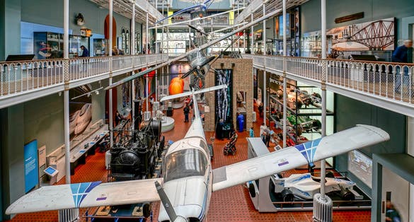 The National Museum of Scotland interior in Edinburgh Scotland UK.