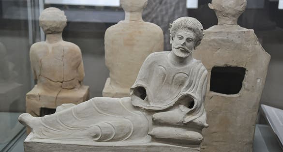 Photo of Sculpture Archeology in Cyprus Museum Lefkosia.