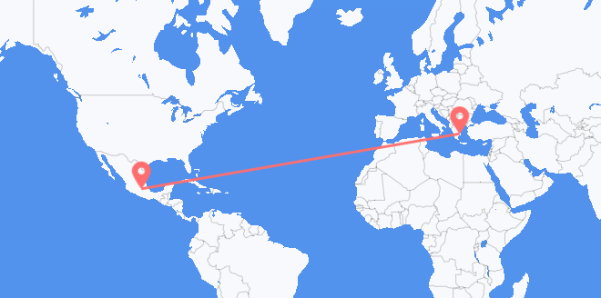 Mexico to Greece