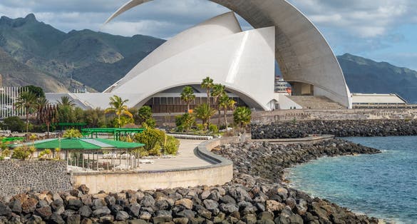 photo of Auditoria de Tenerife Adam Martin opera concert house in Santa Cruz, Tenerife, Canary Islands, Spain.