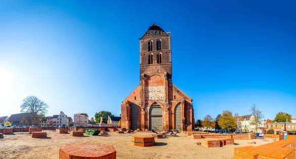 Ruin of Church in Wismar, Germany