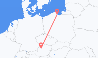 Train tickets from Lambach to Gdańsk