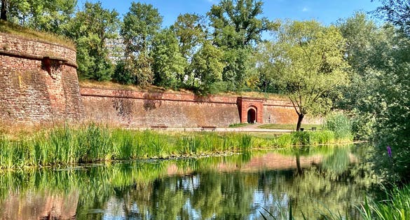photo of Parc de la Citadelle at beautiful sunny day in Strasbourg, France.