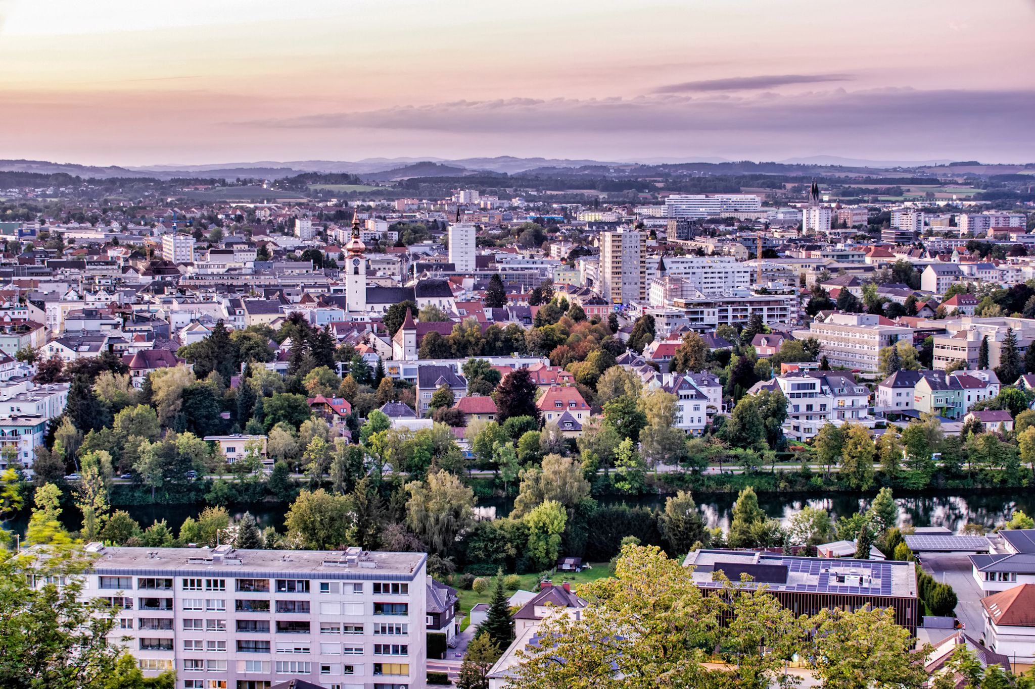 photo of  view of Landscape shot of Wels in Upper Austria.