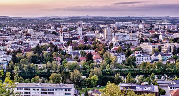 photo of  view of Landscape shot of Wels in Upper Austria.