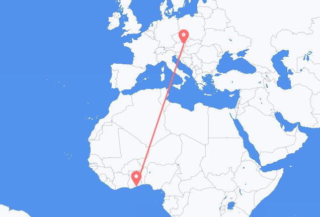 Accra to Vienna