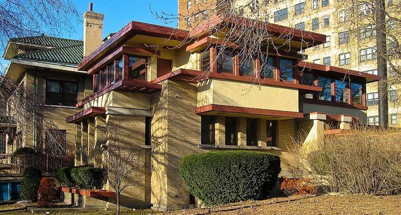 photo of Frank Lloyd Wright: Emil Bach House, 7415 N. Sheridan Rd. Chicago, IL.