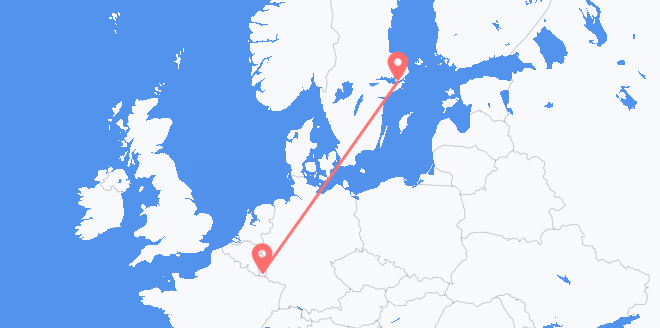 Luxemburg nach Schweden