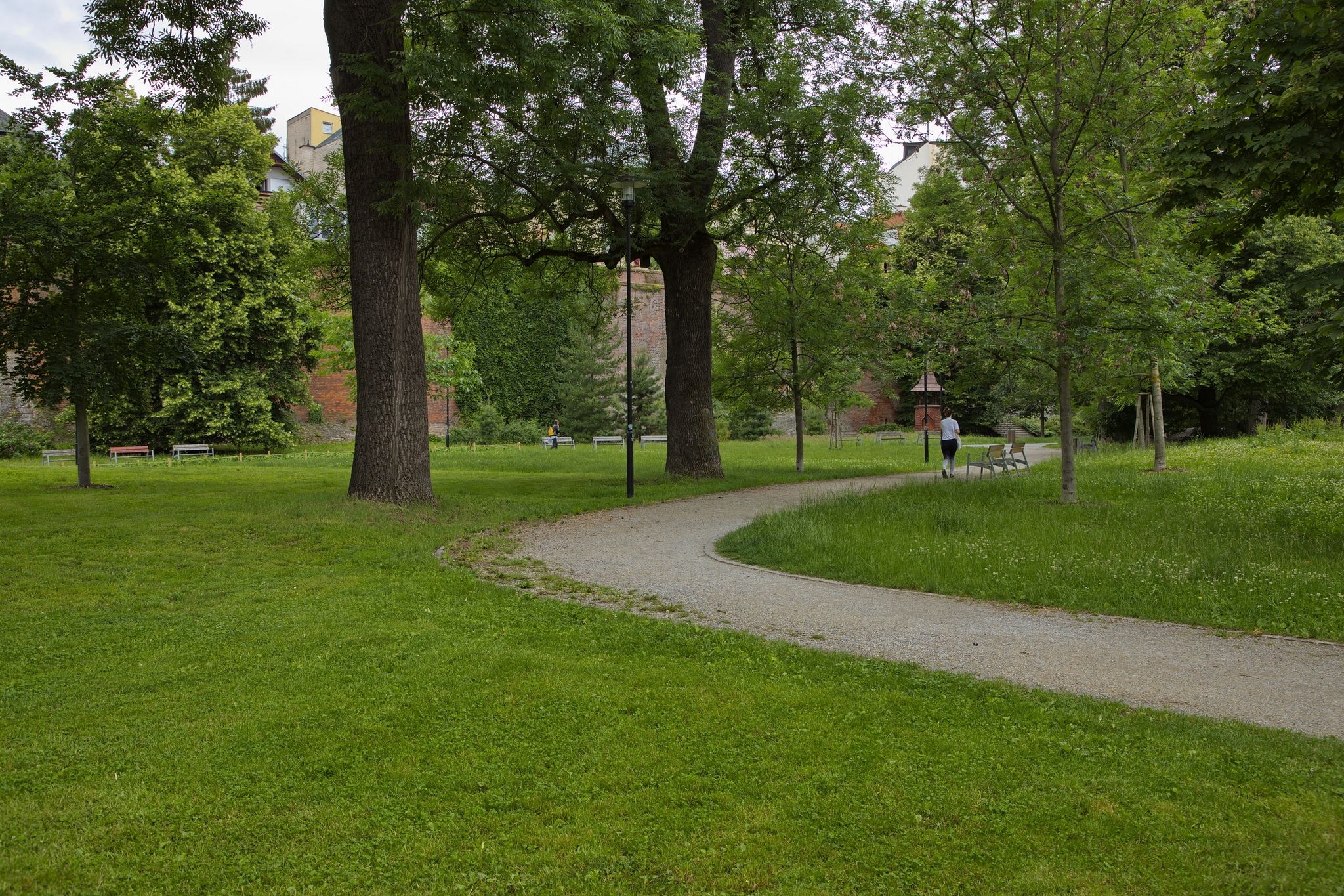 Photo of Bezrucovy sady park in Olomouc in the Czech Republic.
