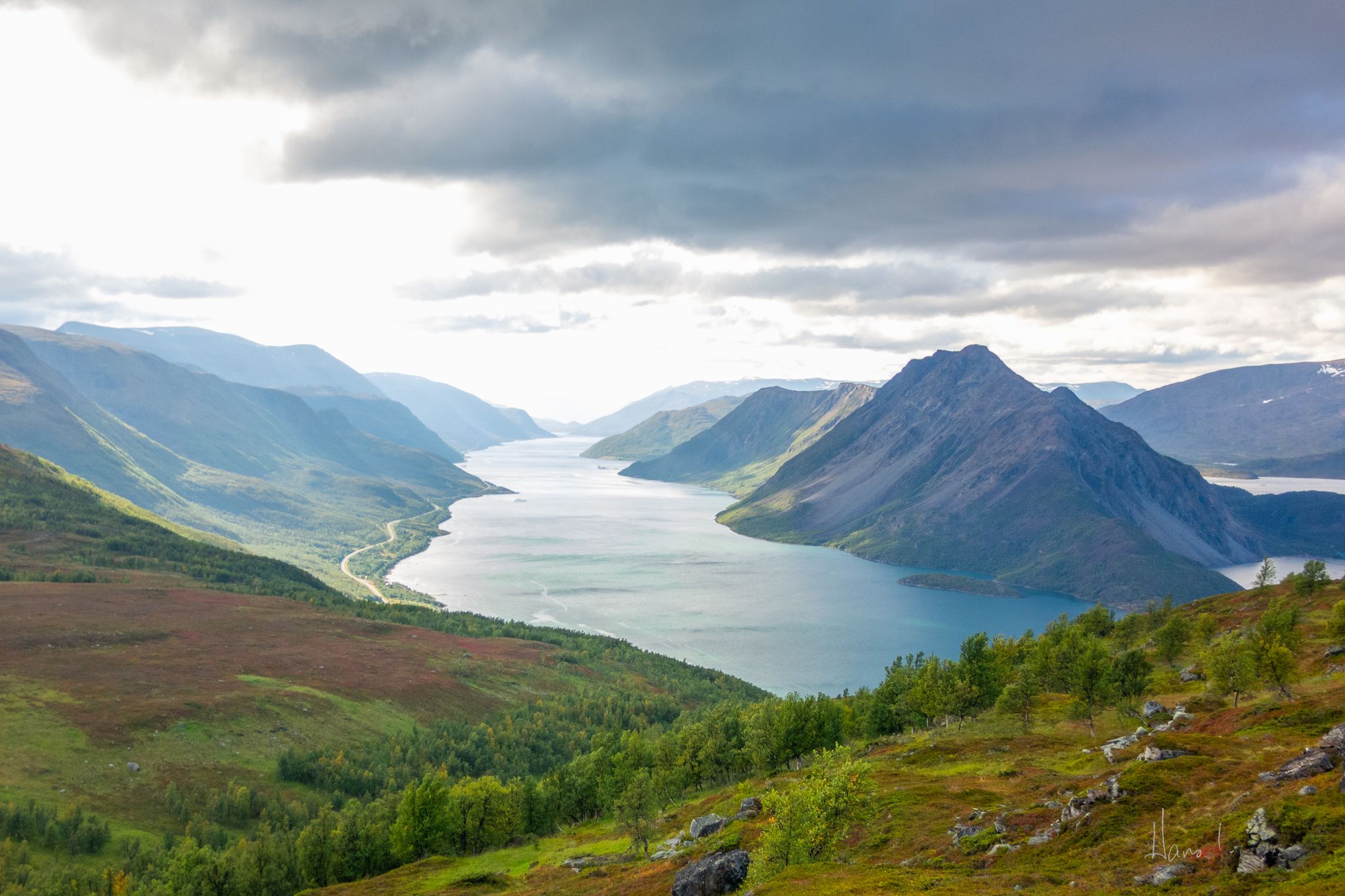 Langfjorden in Alta Norway. 