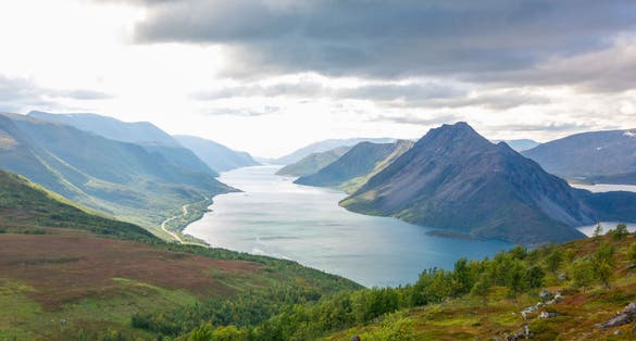 Langfjorden in Alta Norway. 