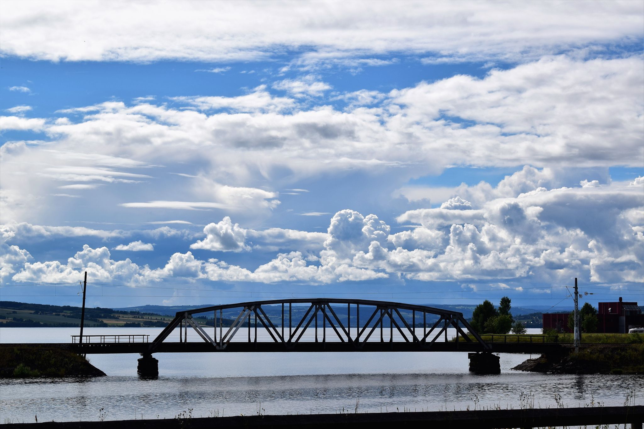 photo of view of A railway bridge in Hamar, Norway.