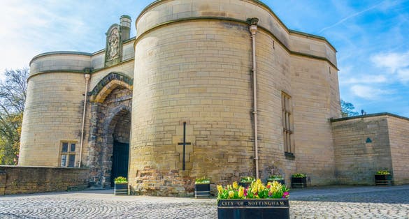 Photo of the Nottingham castle, England.