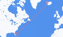 Miami to Reykjavik