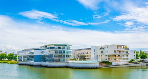 Photo of residential complex in La Rochelle, France.