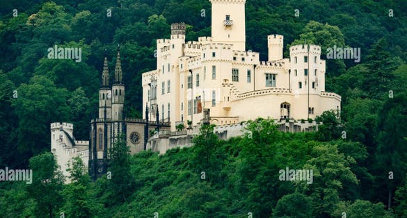 photo of view of Stolzenfels Castle,Koblenz-Stolzenfels Germany.