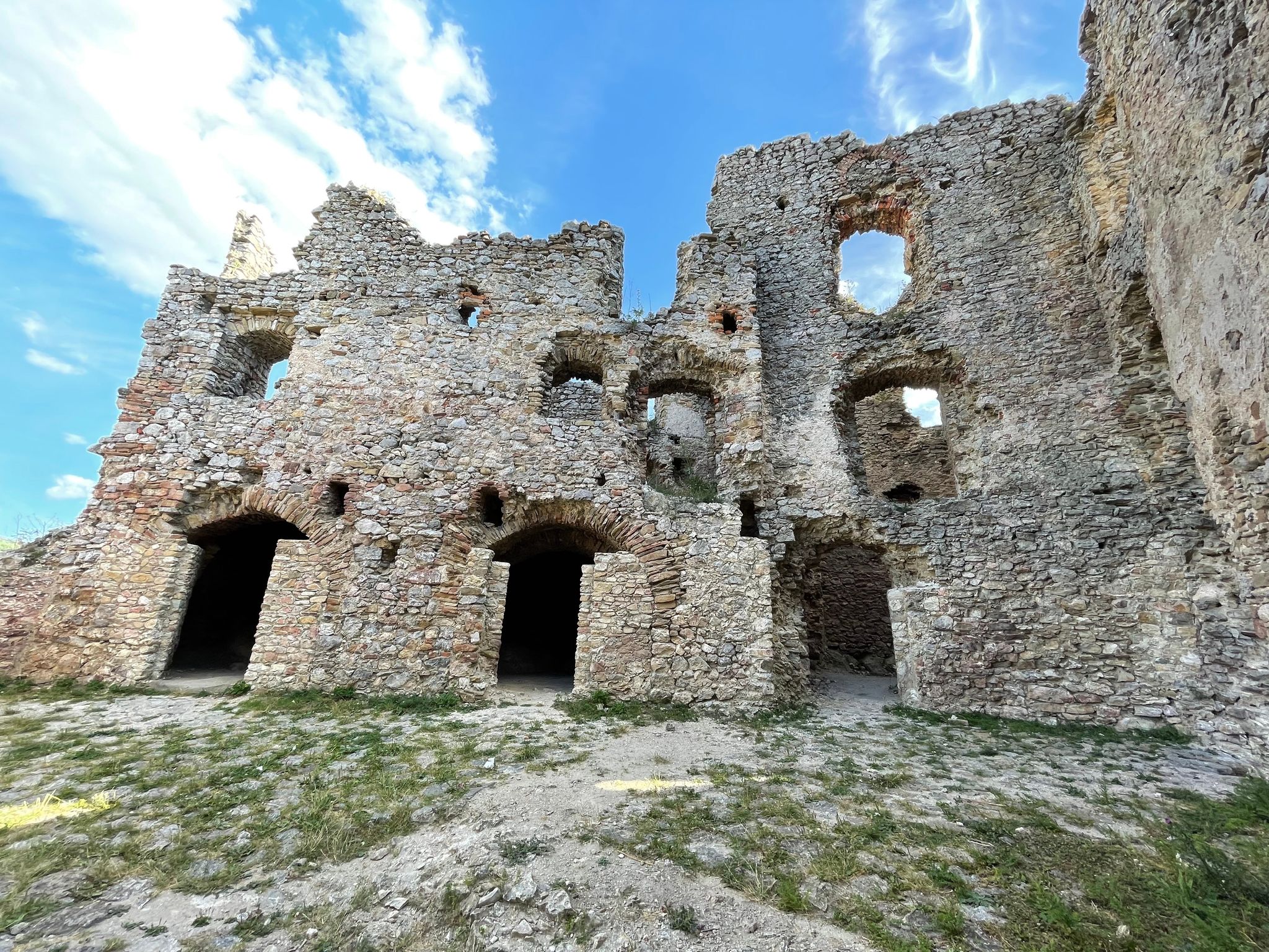 Photo of Brekov castle in eastern Slovakia.
