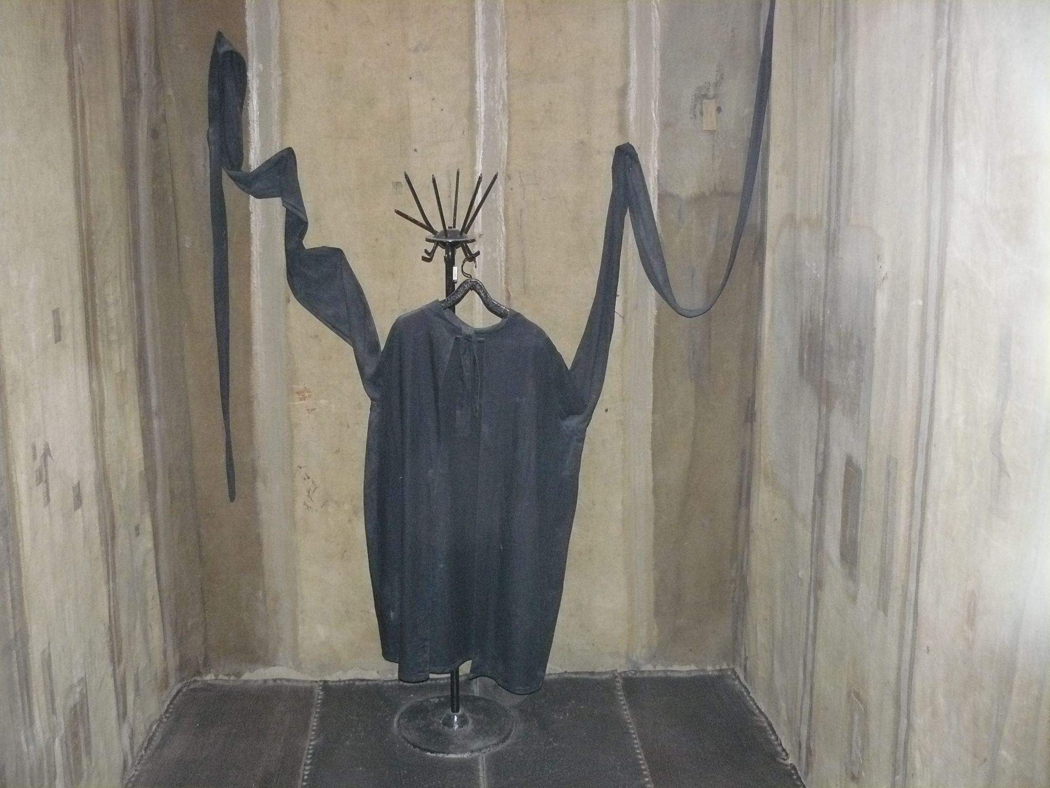 Cell with padded walls and a straitjacket, for isolation ,Former building of KGB, Vilnius, Lithuaniaof prisoners declared mentally unstable