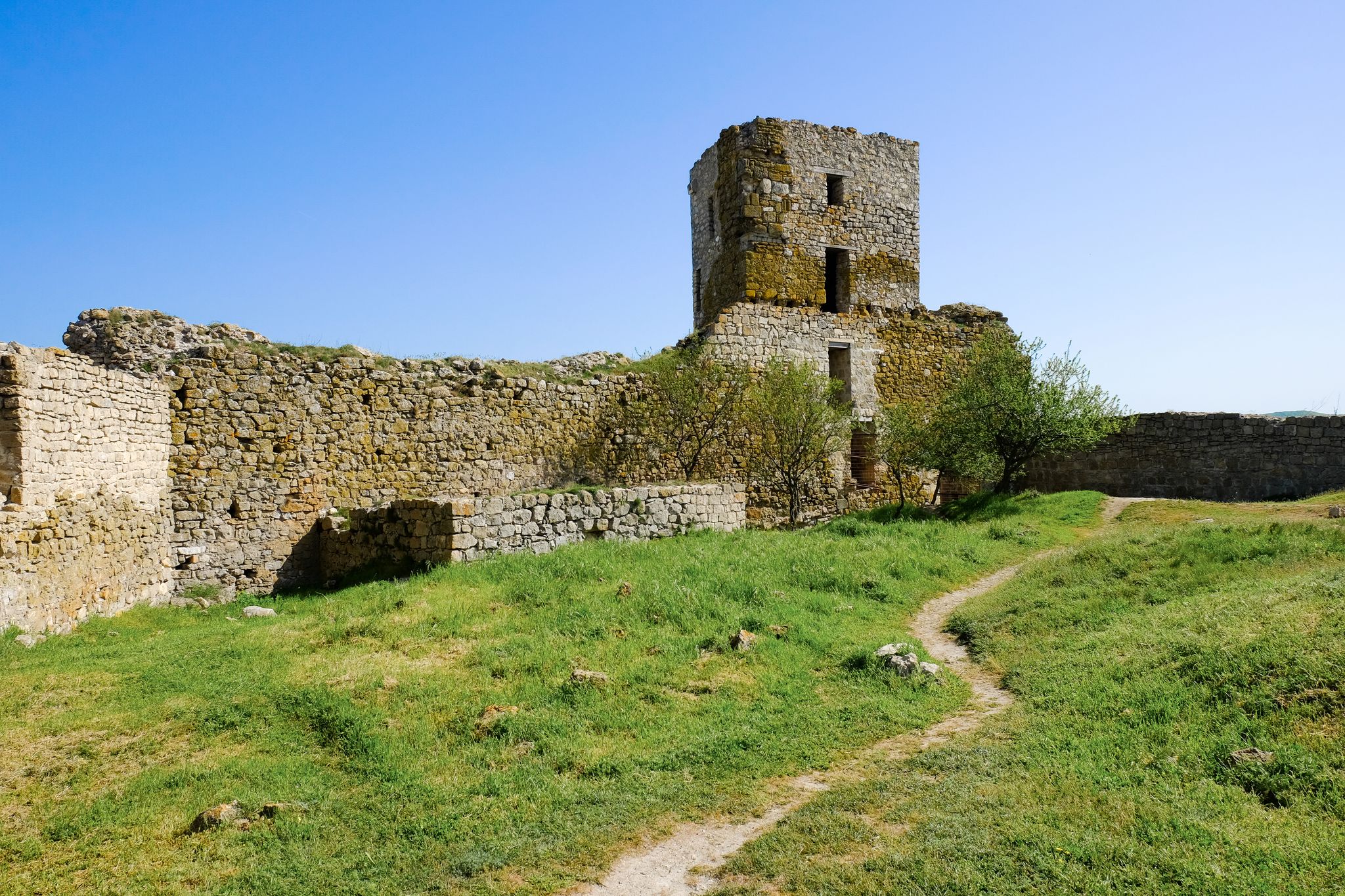Photo of Inside the Enisala Fortress and the Danube Delta in Dobrogea Romania.