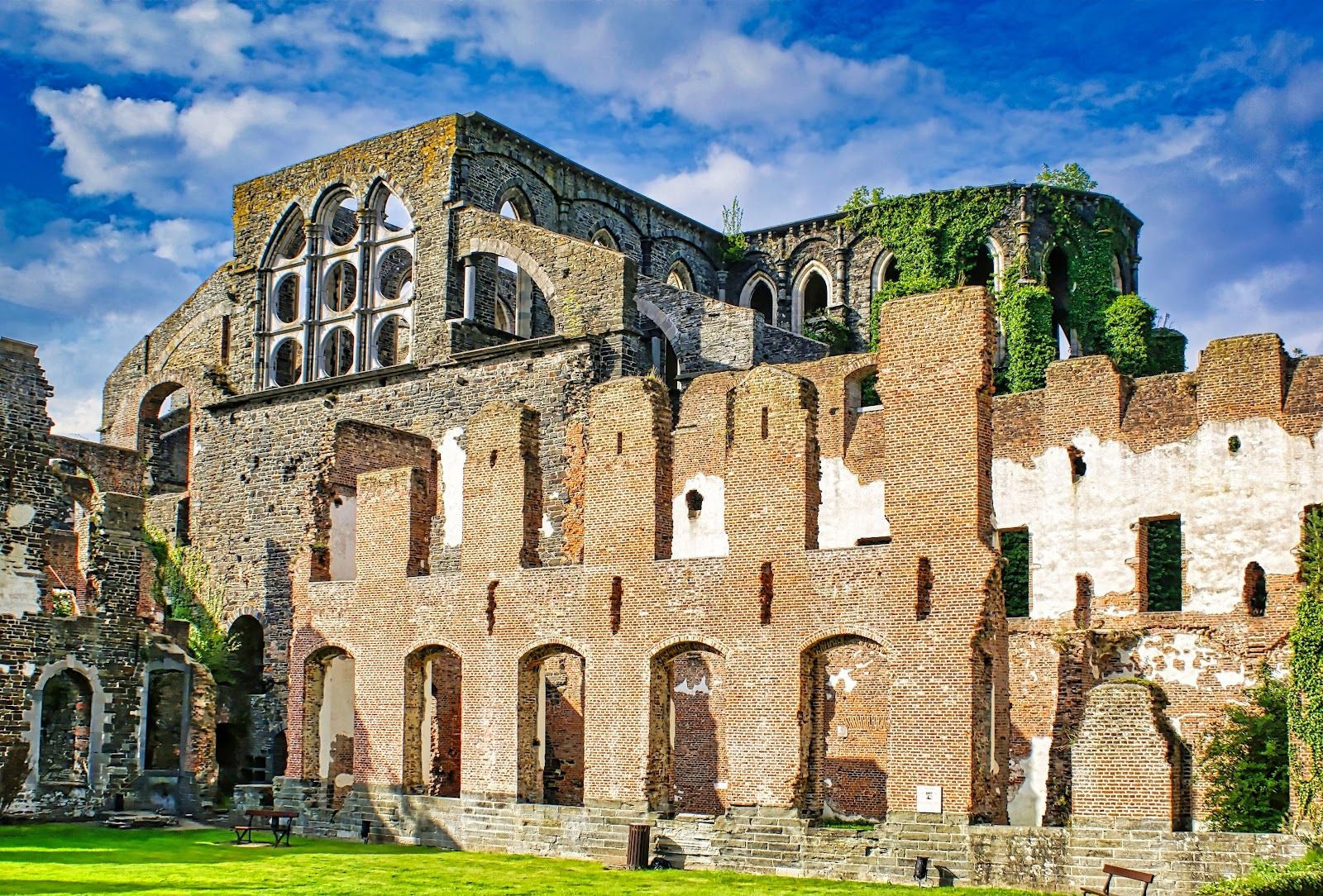 Villers Abbey, Villers-la-Ville, Nivelles, Walloon Brabant, Wallonia, Belgium