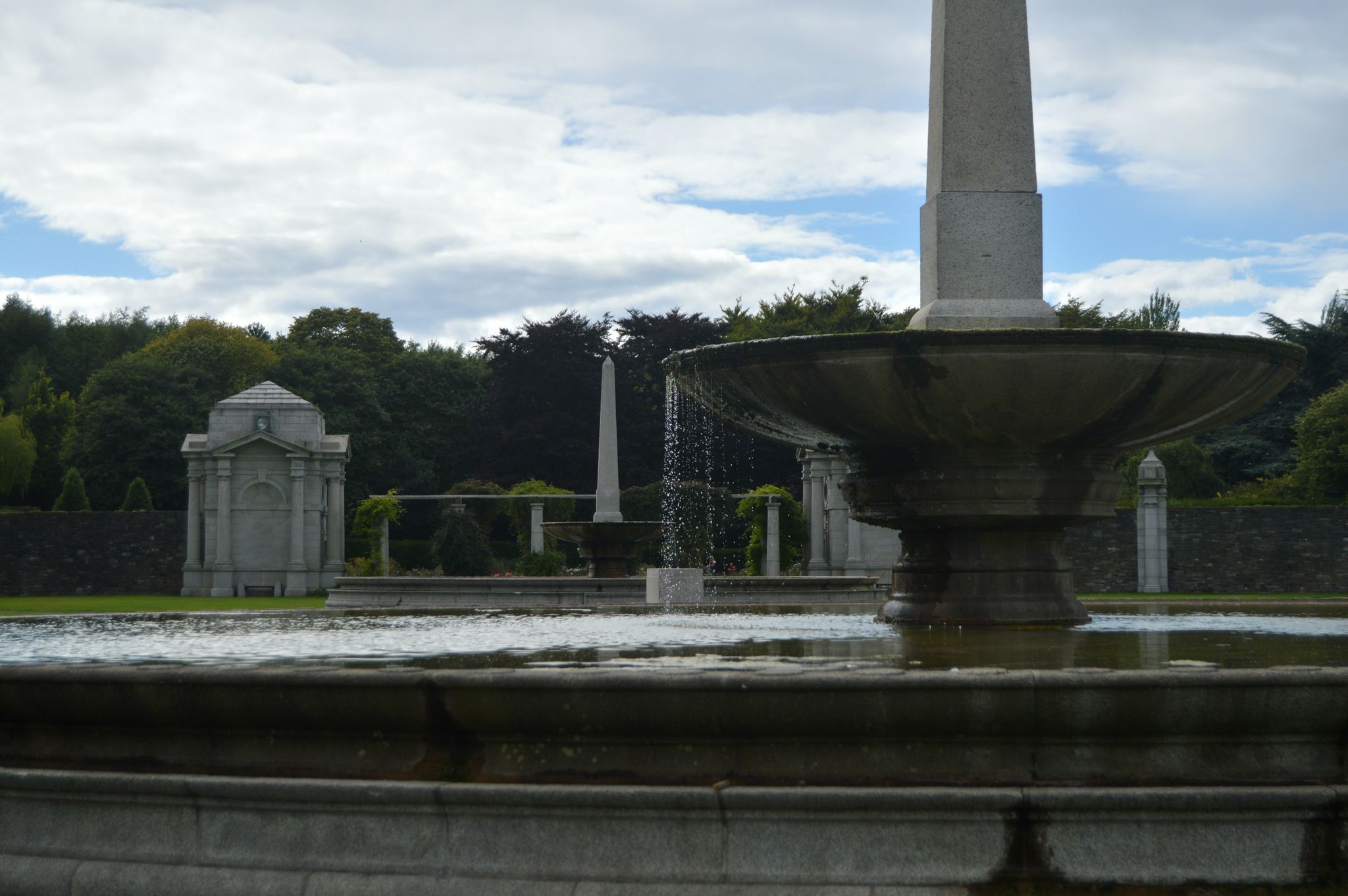 PHOTO OF Fountains of Irish National War Memorial Garden .