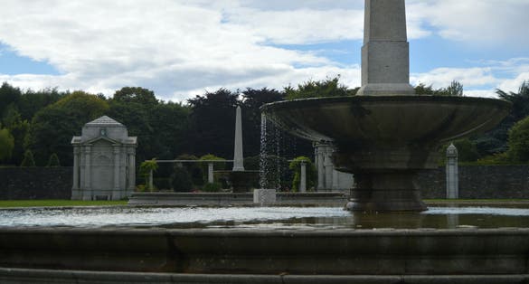 PHOTO OF Fountains of Irish National War Memorial Garden .