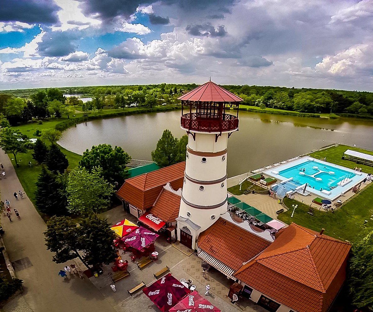 photo of view of GyopÃ¡rosfÃ¼rdÅ‘, Orosháza, Hungary.