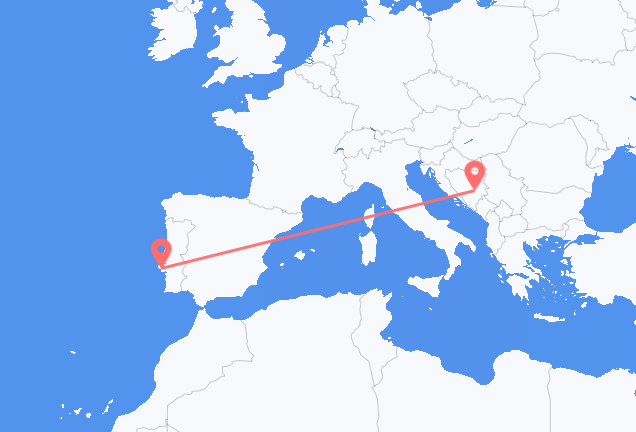 Sarajevo to Lisbon