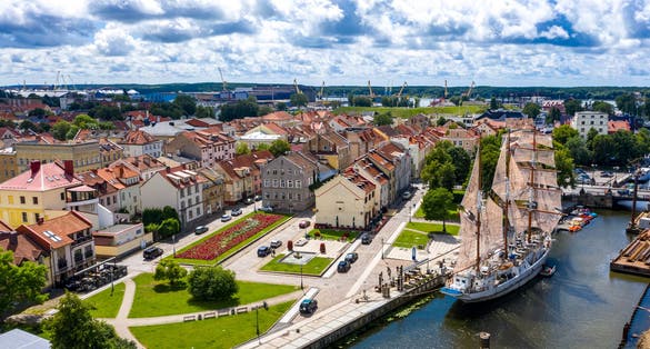 The educational vessel in Klaipėda.. Lithuania