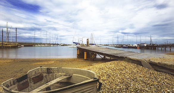 old boat seascape, civitanova marche, macerata