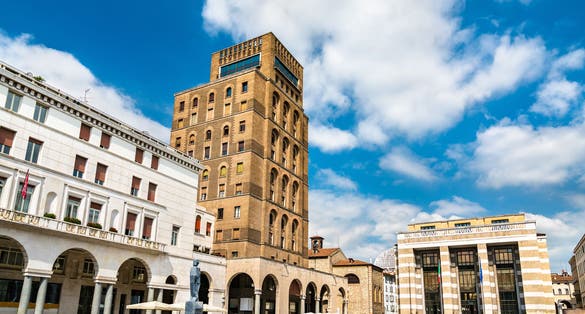 photo of Piazza della Vittoria in Brescia, Italy .